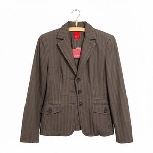 Y2K Vintage ESPRIT Brown Pinstripe Blazer NWT